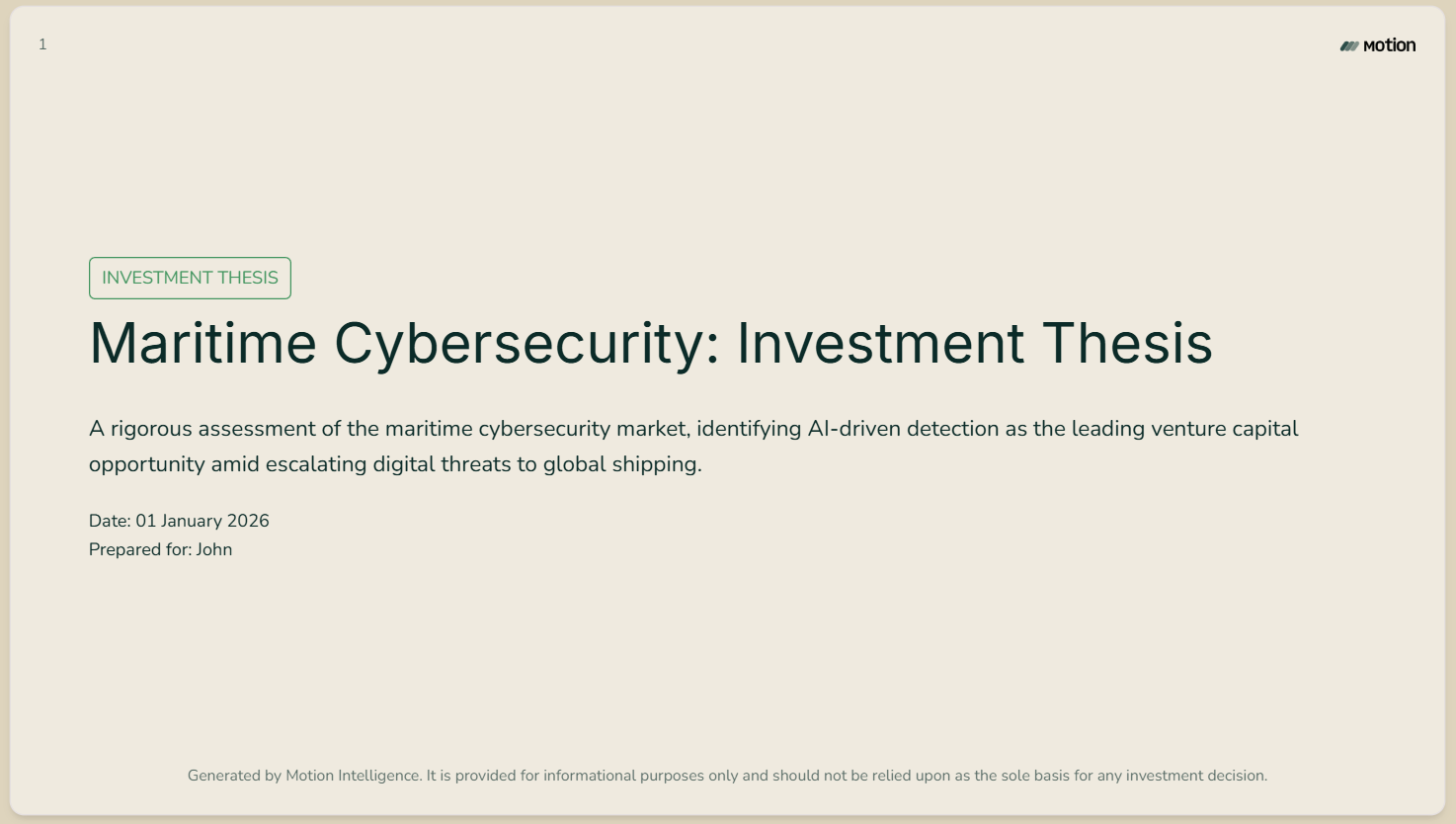 Thesis deck example 1